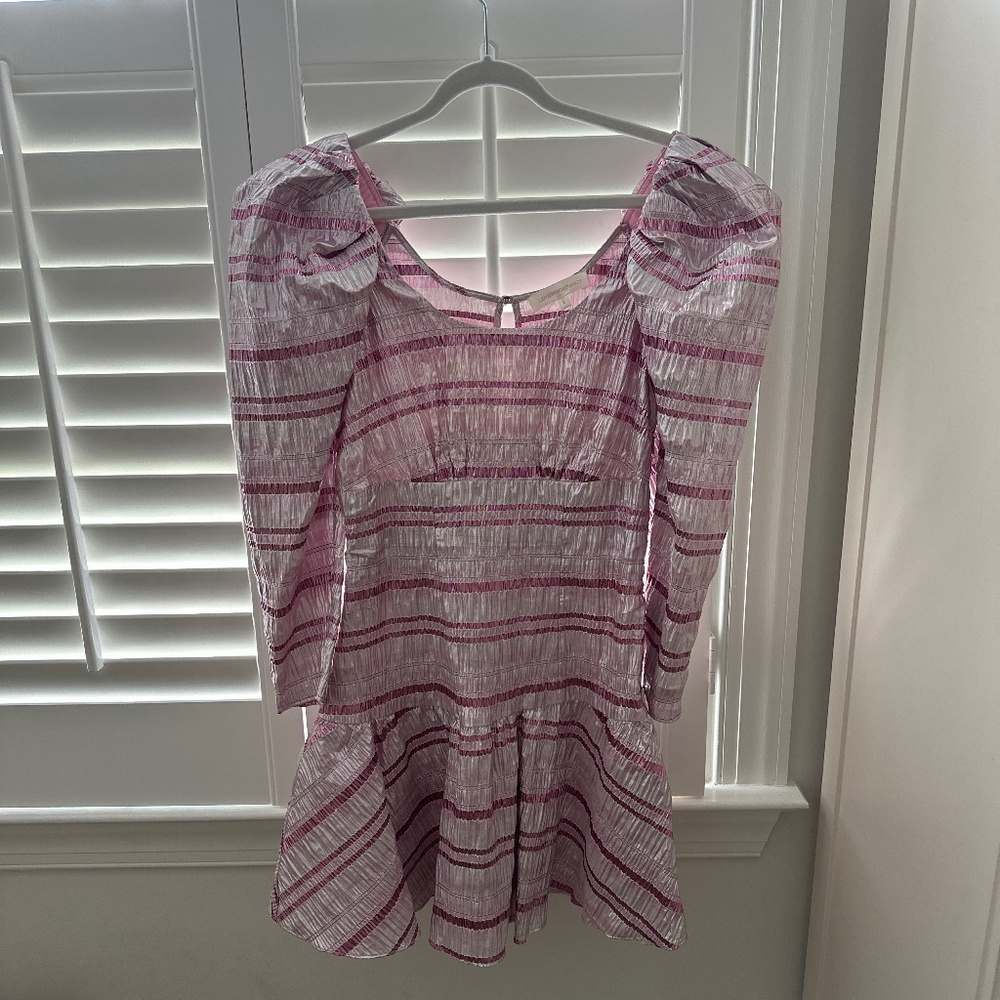 Love Shack Fancy metallic dress